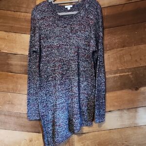 J. Jill Purejill Multicolor Knit Sweater Tunic Dress